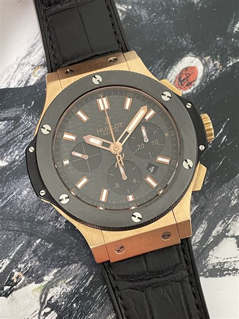 used hublot big bang rose gold|big bang gold ceramic 44mm.